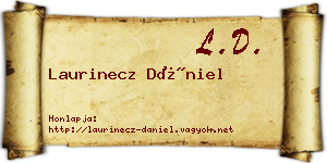Laurinecz Dániel névjegykártya
